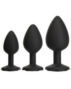 Silicone Rose Butt Plug Set