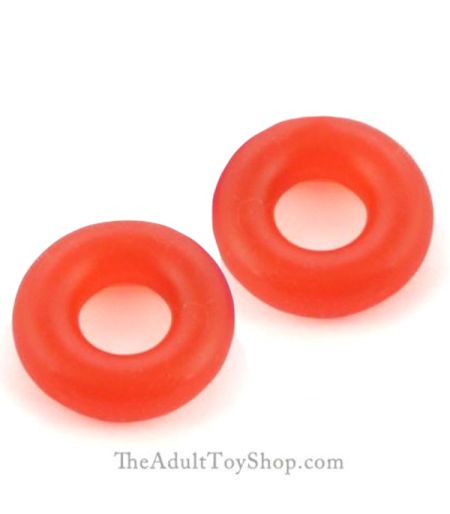 2 Pack Stretchy Dick Rings red